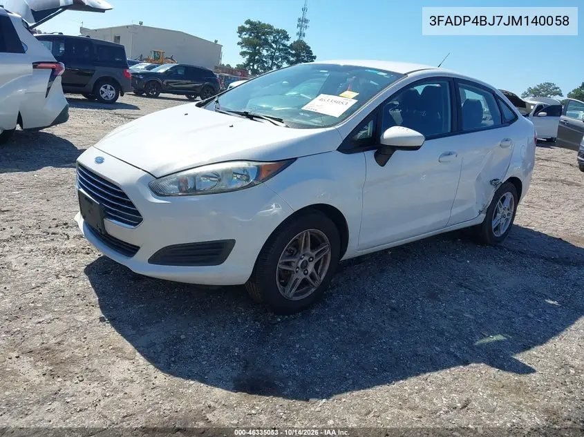 2018 FORD FIESTA VIN 3FADP4BJ7JM140058 — фото 2