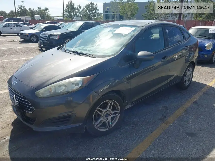 2018 FORD FIESTA VIN 3FADP4BJ0JM104647 — фото 2