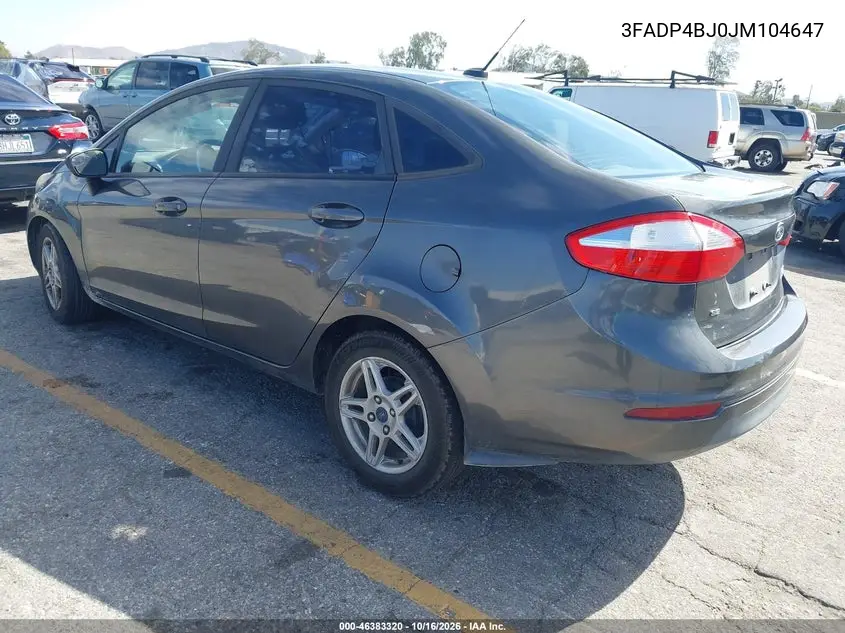 2018 FORD FIESTA VIN 3FADP4BJ0JM104647 — фото 3