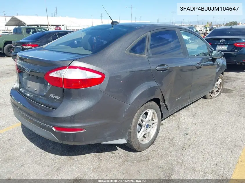 2018 FORD FIESTA VIN 3FADP4BJ0JM104647 — фото 4