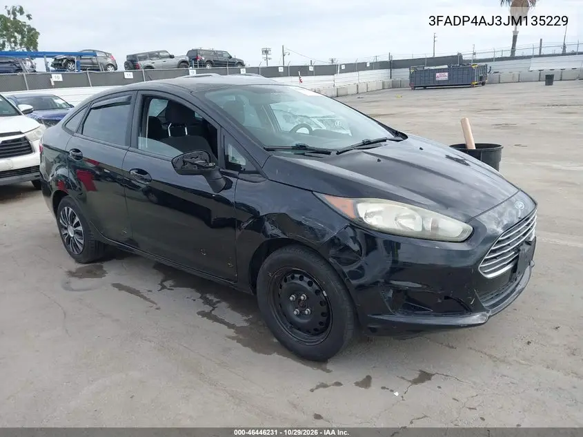 FORD FIESTA 2018, VIN 3FADP4AJ3JM135229