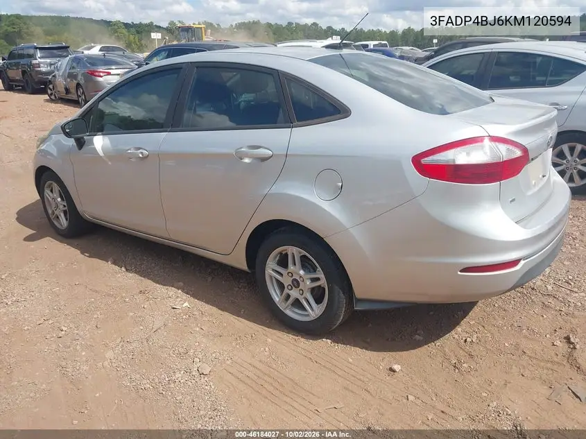2019 FORD FIESTA VIN 3FADP4BJ6KM120594 — фото 3