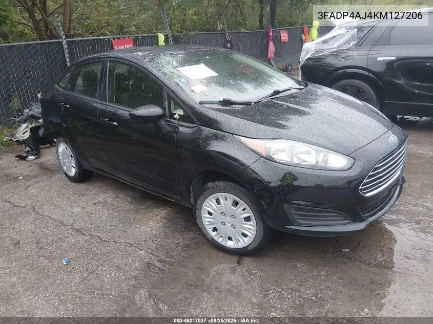 FORD FIESTA 2019, VIN 3FADP4AJ4KM127206