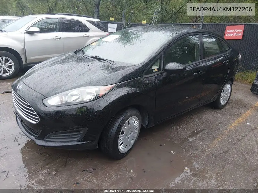 2019 FORD FIESTA VIN 3FADP4AJ4KM127206 — фото 2
