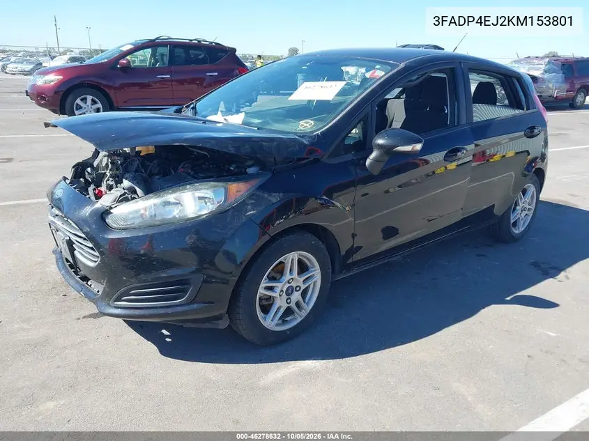 2019 FORD FIESTA VIN 3FADP4EJ2KM153801 — фото 2