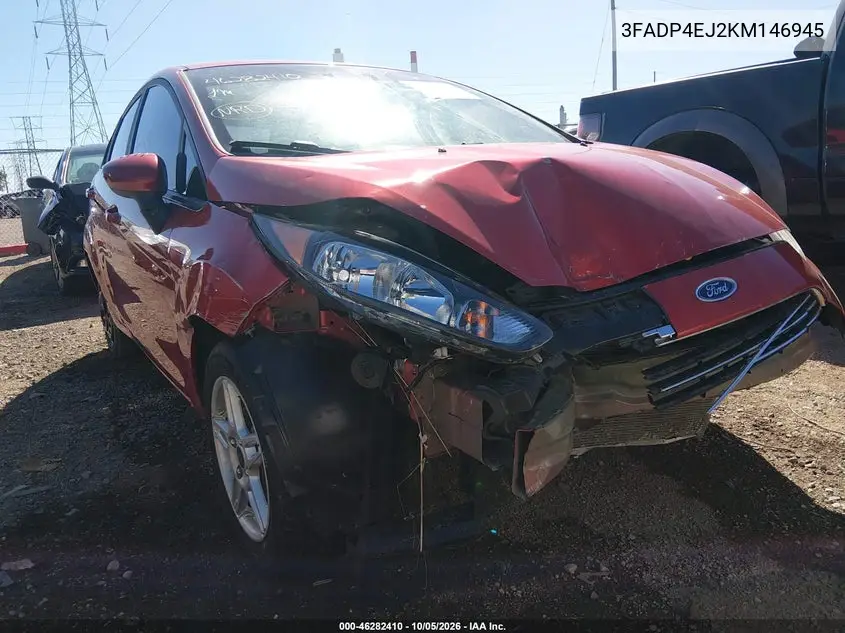 FORD FIESTA 2019, VIN 3FADP4EJ2KM146945