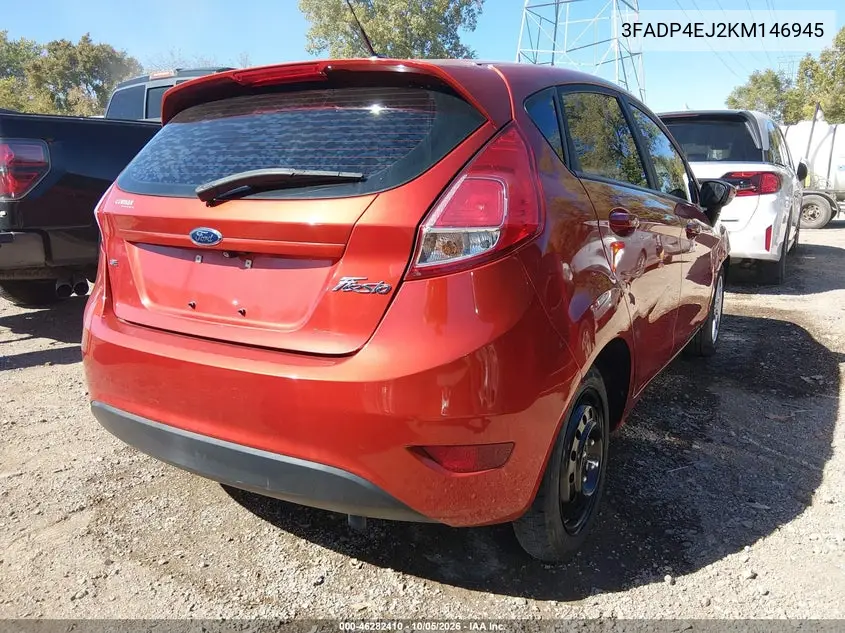 2019 FORD FIESTA VIN 3FADP4EJ2KM146945 — фото 4