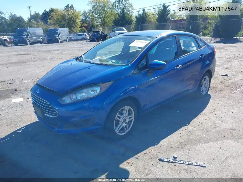 2019 FORD FIESTA VIN 3FADP4BJ4KM117547 — фото 2