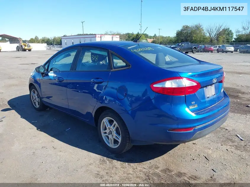 2019 FORD FIESTA VIN 3FADP4BJ4KM117547 — фото 3
