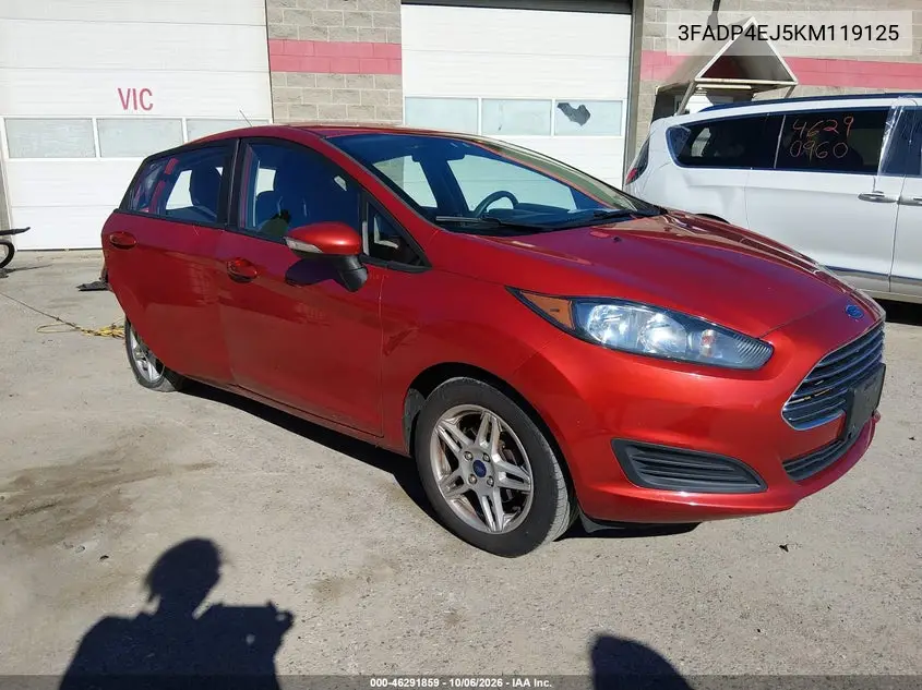 FORD FIESTA 2019, VIN 3FADP4EJ5KM119125