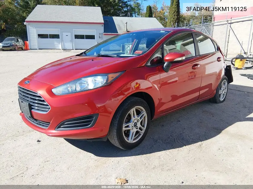 2019 FORD FIESTA VIN 3FADP4EJ5KM119125 — фото 2