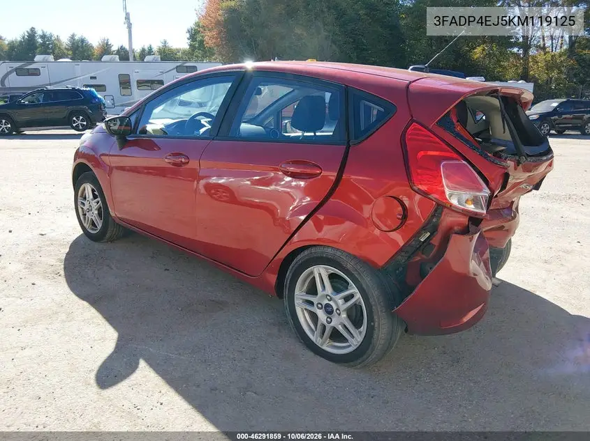2019 FORD FIESTA VIN 3FADP4EJ5KM119125 — фото 3