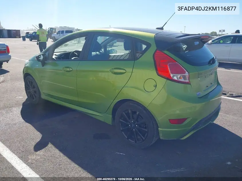 2019 FORD FIESTA VIN 3FADP4DJ2KM116877 — фото 3
