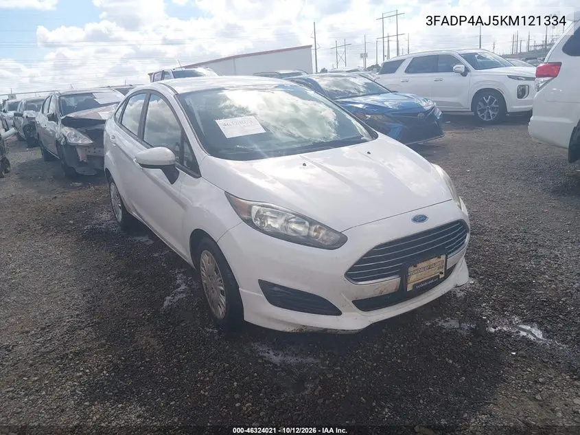 FORD FIESTA 2019, VIN 3FADP4AJ5KM121334