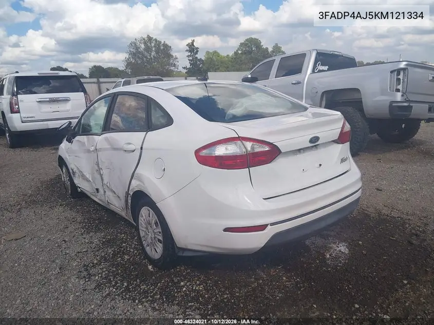 2019 FORD FIESTA VIN 3FADP4AJ5KM121334 — фото 3