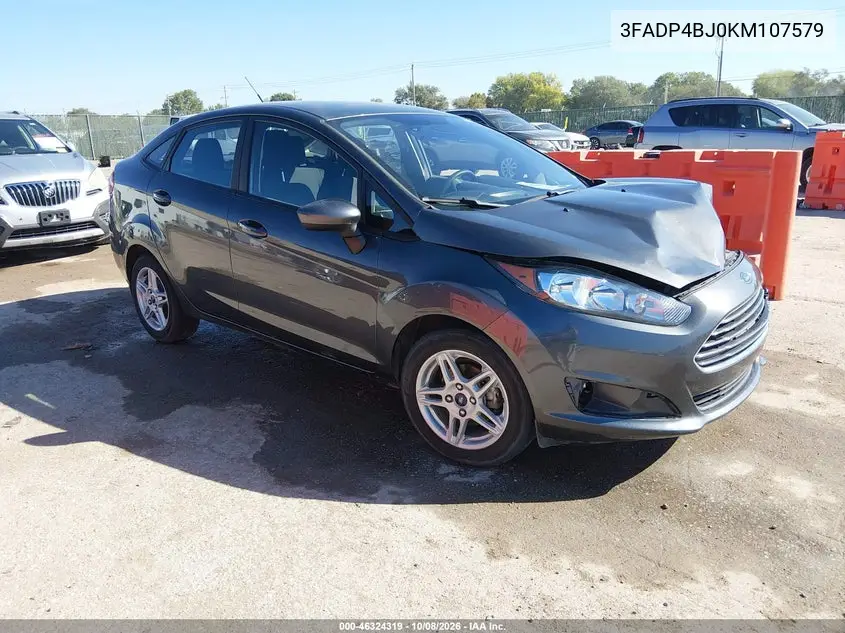 FORD FIESTA 2019, VIN 3FADP4BJ0KM107579