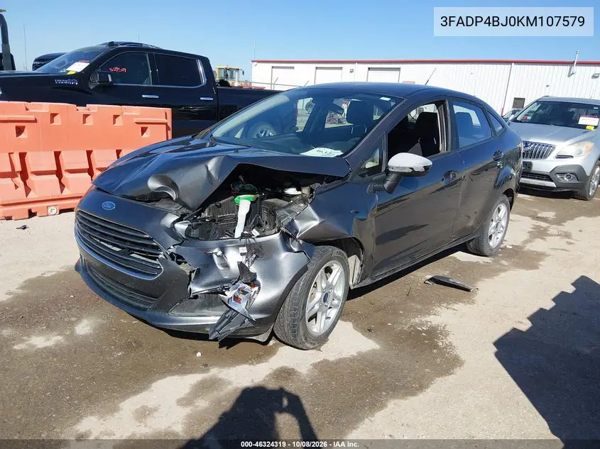 2019 FORD FIESTA VIN 3FADP4BJ0KM107579 — фото 2