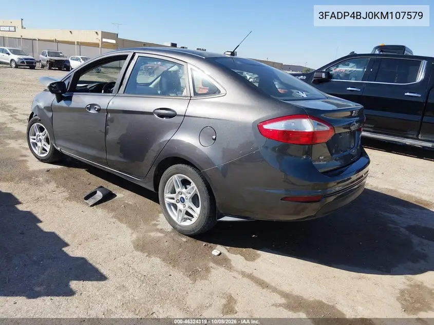 2019 FORD FIESTA VIN 3FADP4BJ0KM107579 — фото 3