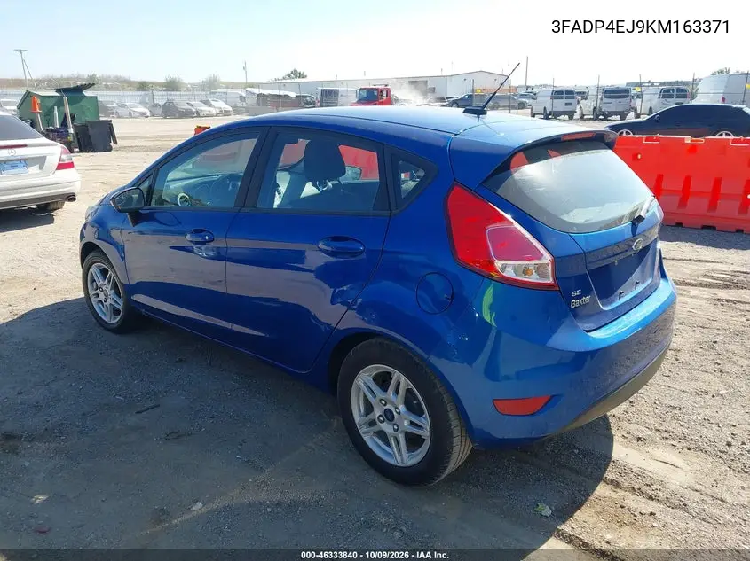 2019 FORD FIESTA VIN 3FADP4EJ9KM163371 — фото 3