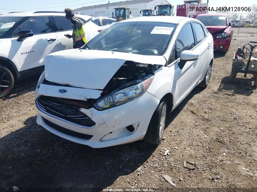 2019 FORD FIESTA VIN 3FADP4AJ4KM128906 — фото 2