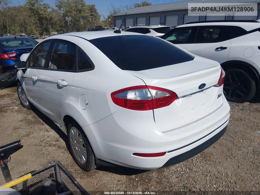 2019 FORD FIESTA VIN 3FADP4AJ4KM128906 — фото 3