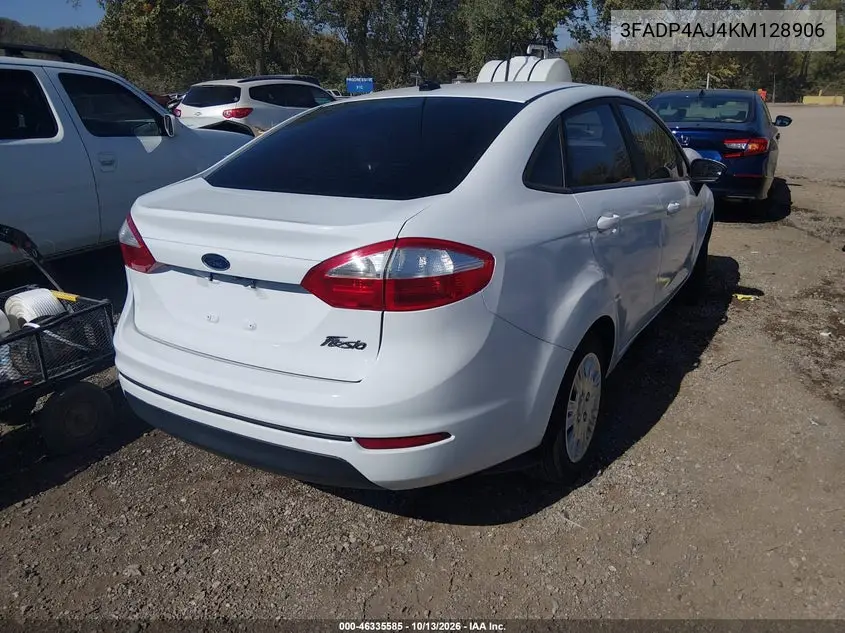 2019 FORD FIESTA VIN 3FADP4AJ4KM128906 — фото 4