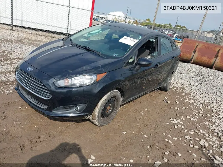 2019 FORD FIESTA VIN 3FADP4BJ0KM150321 — фото 2