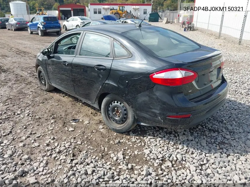 2019 FORD FIESTA VIN 3FADP4BJ0KM150321 — фото 3