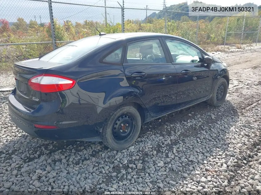 2019 FORD FIESTA VIN 3FADP4BJ0KM150321 — фото 4