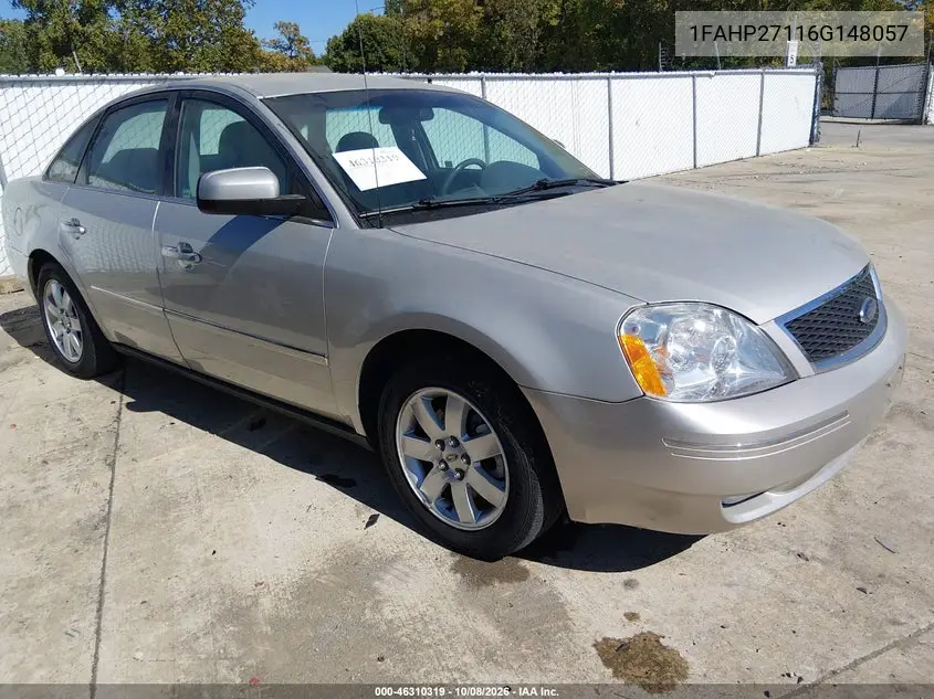 FORD FIVE HUNDRED 2006, VIN 1FAHP27116G148057