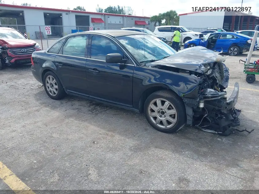 FORD FIVE HUNDRED 2007, VIN 1FAFP24177G122897