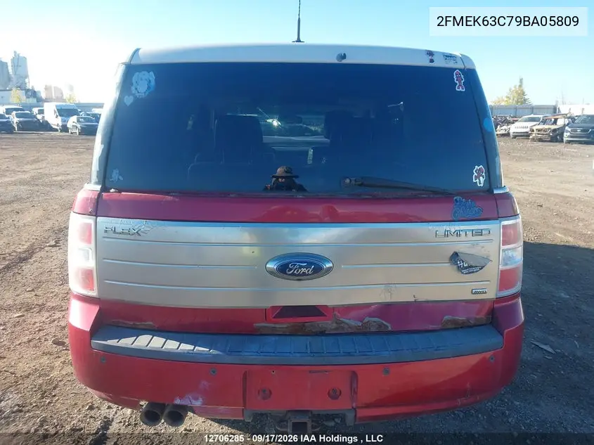 2009 FORD FLEX VIN 2FMEK63C79BA05809 — фото 14