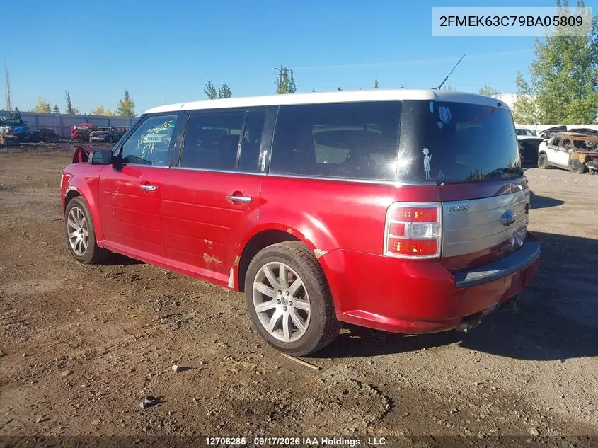 2009 FORD FLEX VIN 2FMEK63C79BA05809 — фото 3