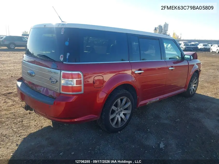 2009 FORD FLEX VIN 2FMEK63C79BA05809 — фото 4