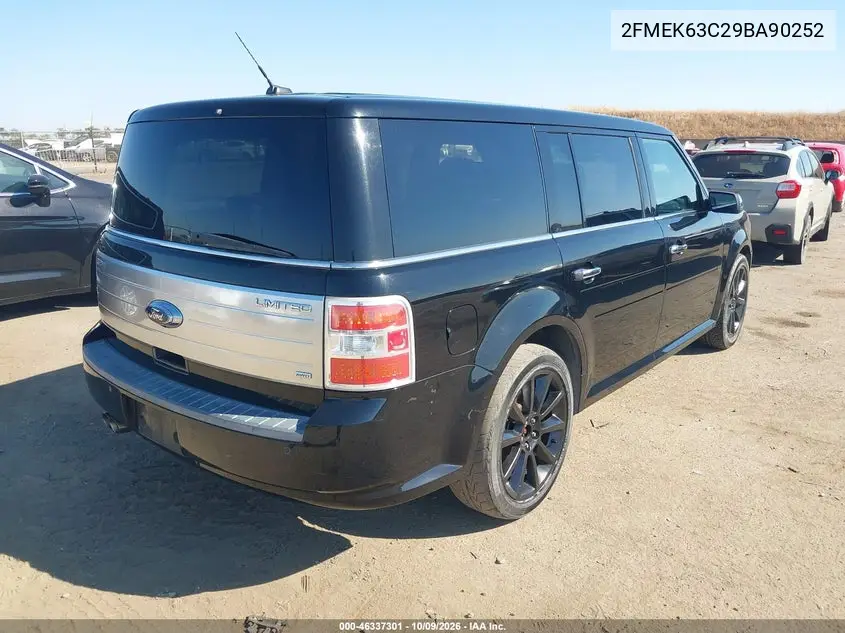 2009 FORD FLEX VIN 2FMEK63C29BA90252 — фото 4