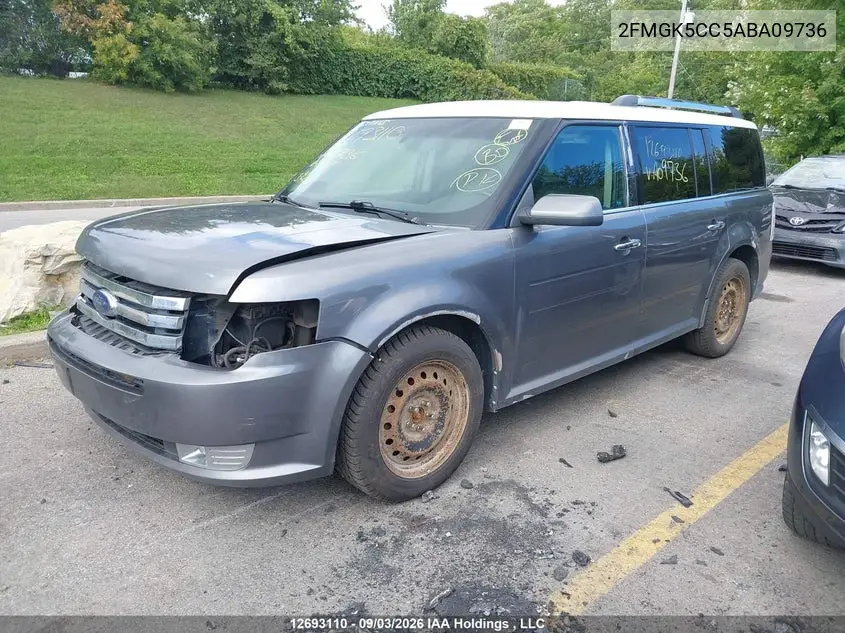 2010 FORD FLEX VIN 2FMGK5CC5ABA09736 — фото 2