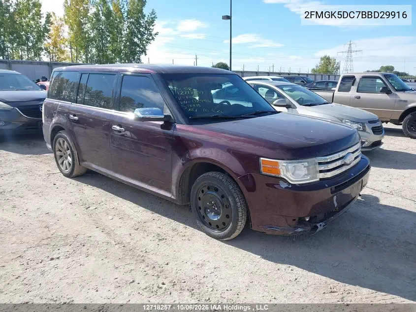 FORD FLEX 2011, VIN 2FMGK5DC7BBD29916
