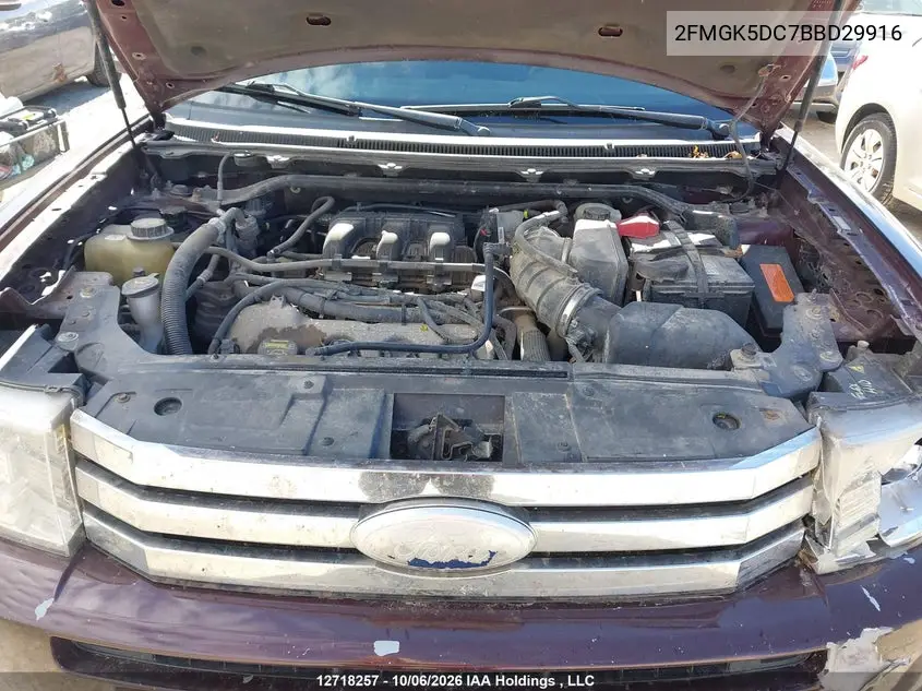 2011 FORD FLEX VIN 2FMGK5DC7BBD29916 — фото 10