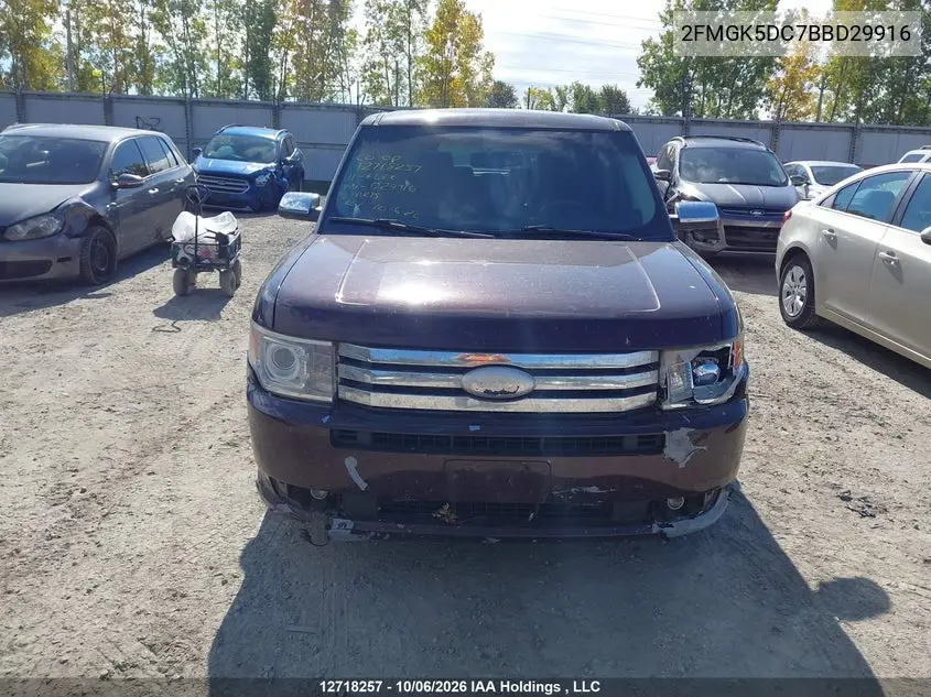 2011 FORD FLEX VIN 2FMGK5DC7BBD29916 — фото 12