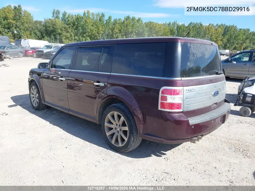 2011 FORD FLEX VIN 2FMGK5DC7BBD29916 — фото 3