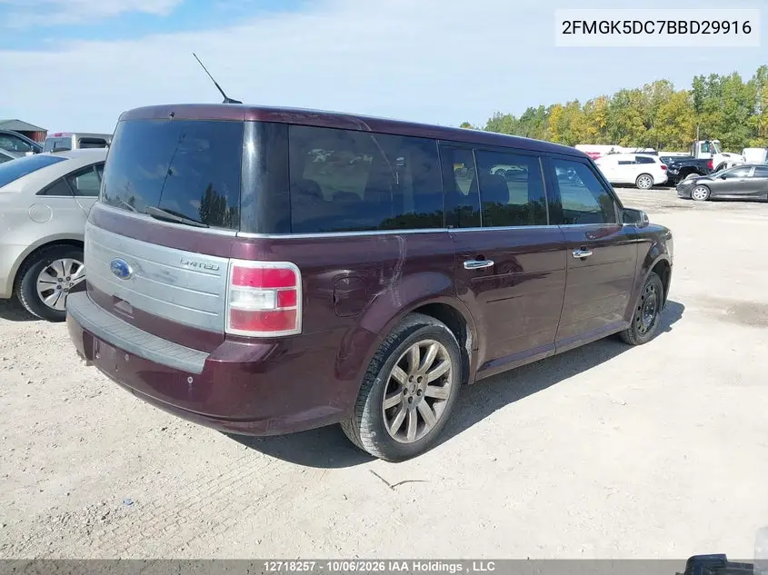 2011 FORD FLEX VIN 2FMGK5DC7BBD29916 — фото 4
