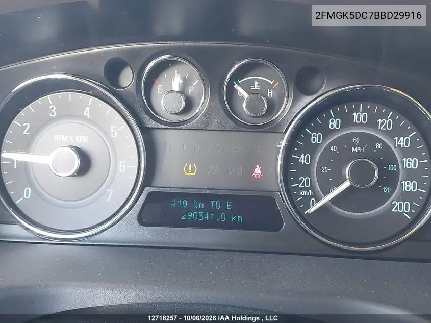 2011 FORD FLEX VIN 2FMGK5DC7BBD29916 — фото 7