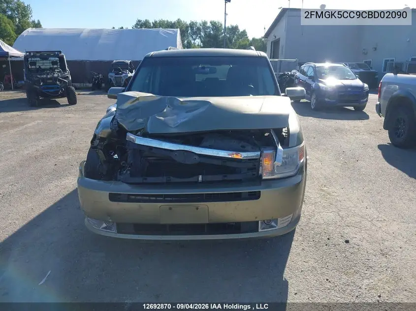 2012 FORD FLEX VIN 2FMGK5CC9CBD02090 — фото 11