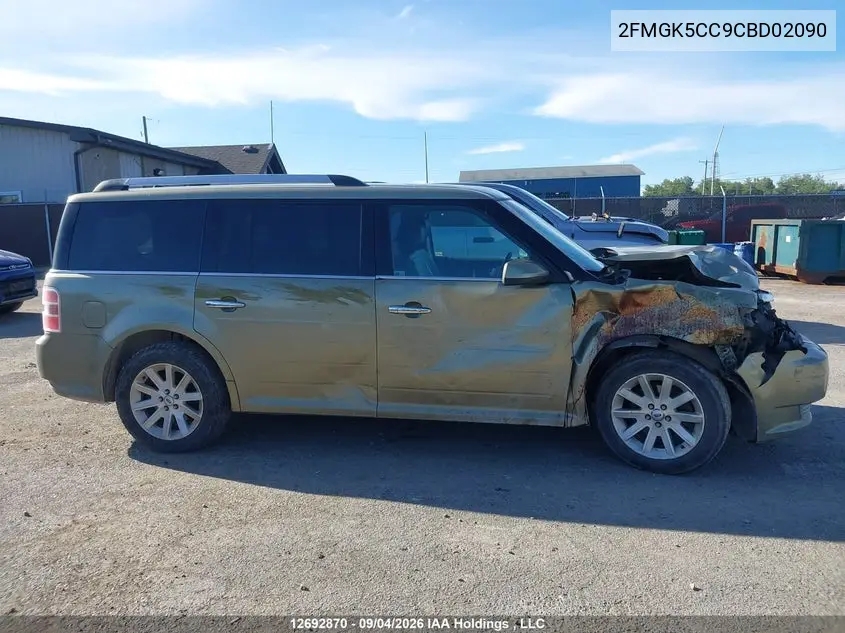 2012 FORD FLEX VIN 2FMGK5CC9CBD02090 — фото 12
