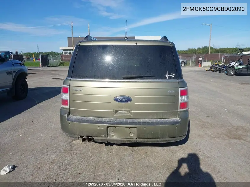 2012 FORD FLEX VIN 2FMGK5CC9CBD02090 — фото 15