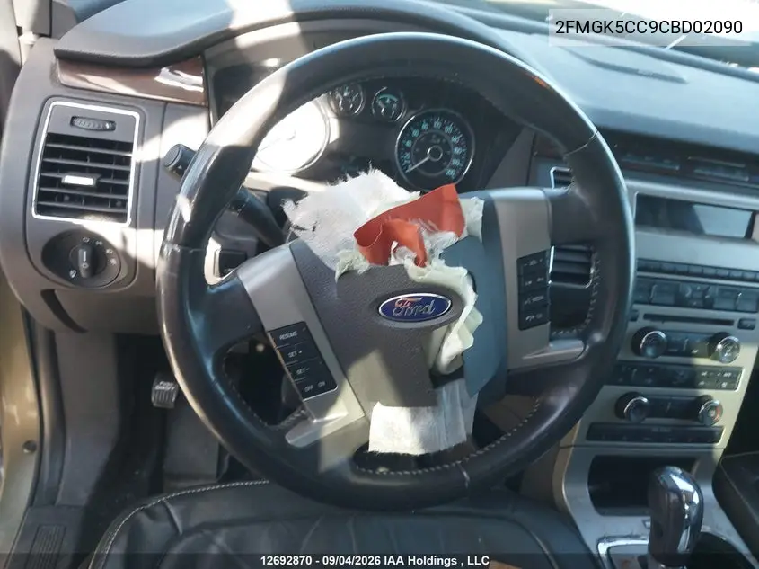 2012 FORD FLEX VIN 2FMGK5CC9CBD02090 — фото 17
