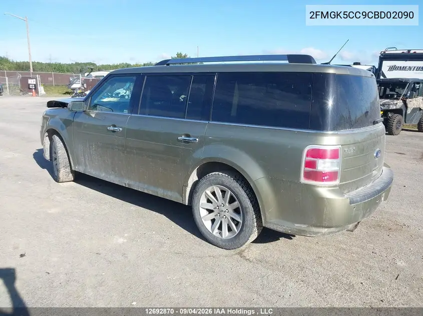 2012 FORD FLEX VIN 2FMGK5CC9CBD02090 — фото 3