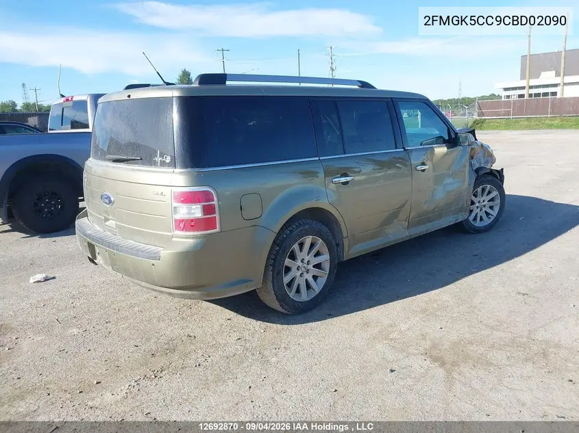 2012 FORD FLEX VIN 2FMGK5CC9CBD02090 — фото 4