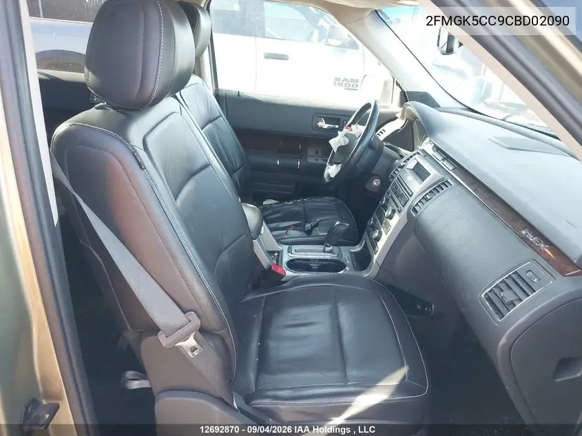 2012 FORD FLEX VIN 2FMGK5CC9CBD02090 — фото 5