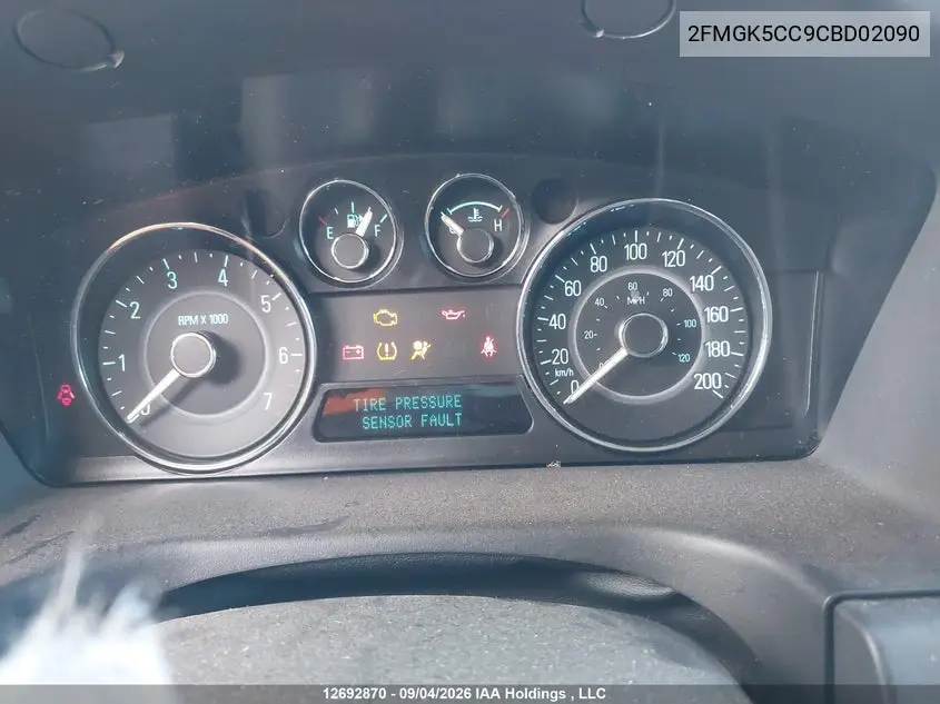 2012 FORD FLEX VIN 2FMGK5CC9CBD02090 — фото 7